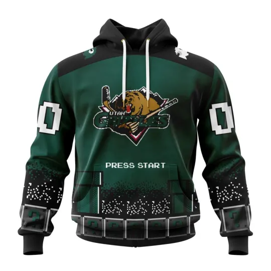 Discover Personalized Utah Grizzlies Hoodie/Zip Hoodie Special Retro Game