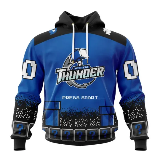 Discover Personalized Wichita Thunder Hoodie/Zip Hoodie Special Retro Game
