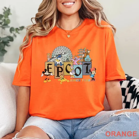 Discover Dissney Funny Friends Epcot T-Shirt for Men, Women