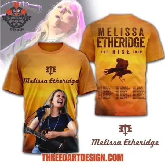 Discover Melissa Etheridge The Rise Tour 2026 T-Shirt Gift