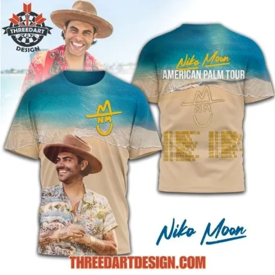 Discover Niko Moon American Palm Tour 2026 T-Shirt Gift