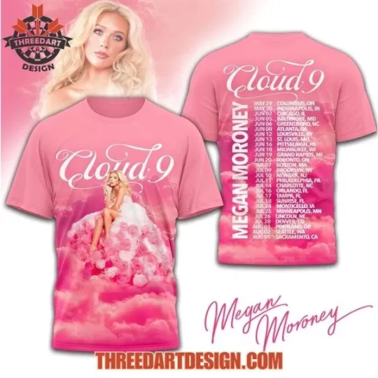 Discover Megan Moroney Cloud 9 Tour 2026 T-Shirt Gift