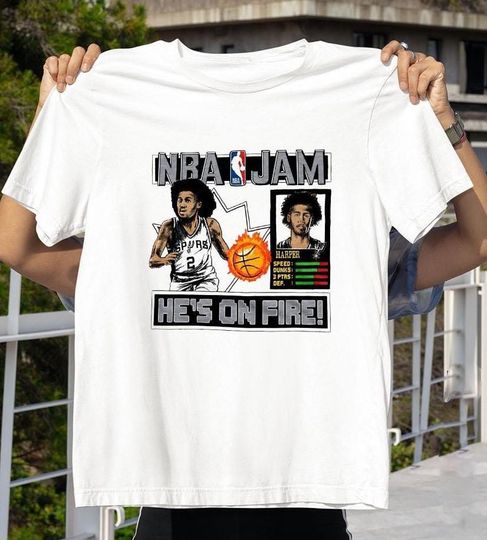 Dylan Harper San Antonio Spurs NBA Jam Unisex T-Shirt