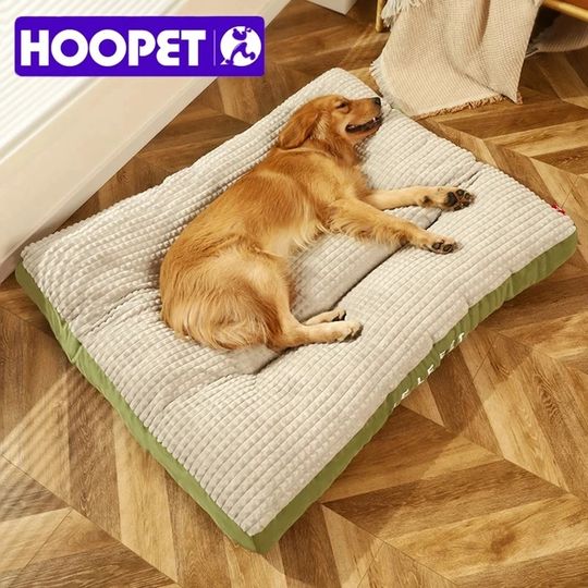 Discover HOOPET winter Warm Dogs Sleeping Bed Soft Fleece Pet Blanket Detachable Cat Puppy Mat Cushion for Small Medium Large Dogs