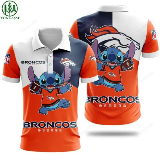 Discover Denver Football Team Broncoss Polo Shirt