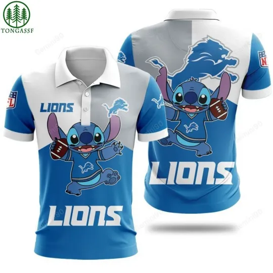 Discover Detroit Football Team Lionss Polo Shirt