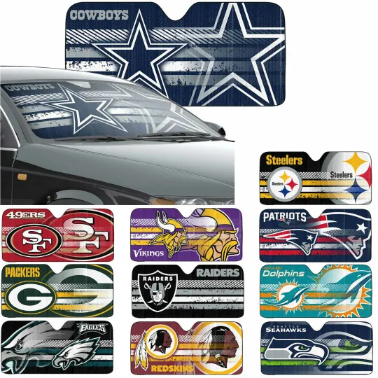 Discover football All Team Car Truck Windshield Folding Front Window Sun Shade