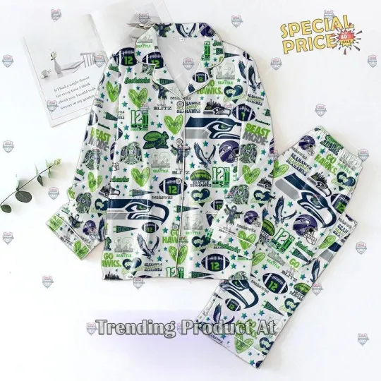 Seahawks Team Pajama Set for Adults