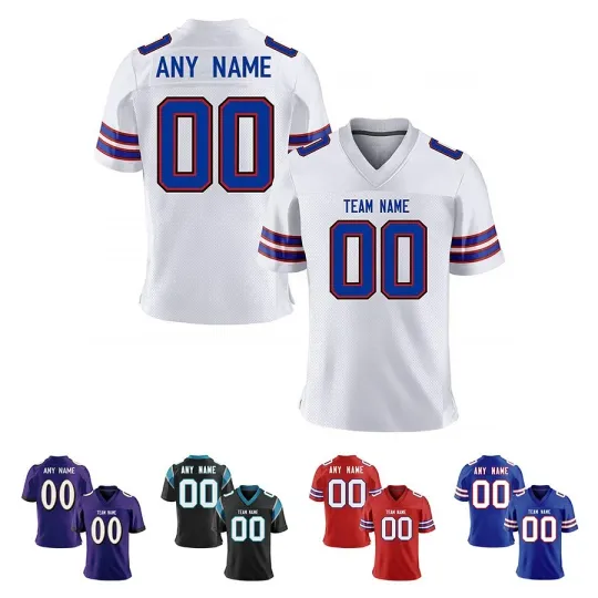 Discover Custom Football Jersey Personalized Name Number Sports Fans Gift Shirt All Size