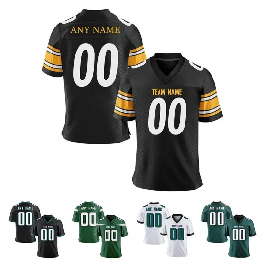 Discover Custom Football Jersey Personalized Name Number Birthday Gift School All Size