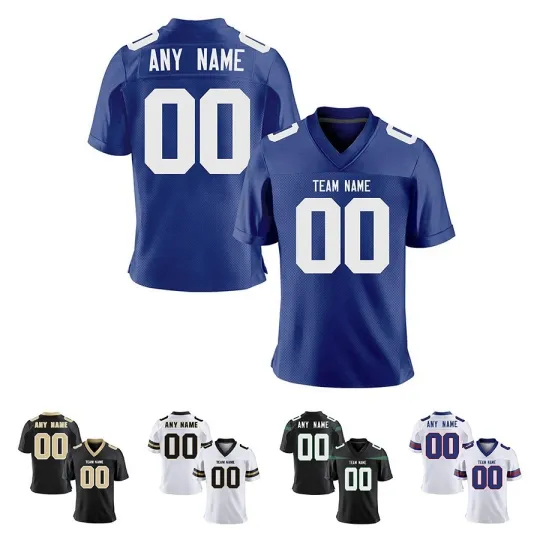 Discover Custom Football Jersey Personalized Name Number Birthday Gift School All Size