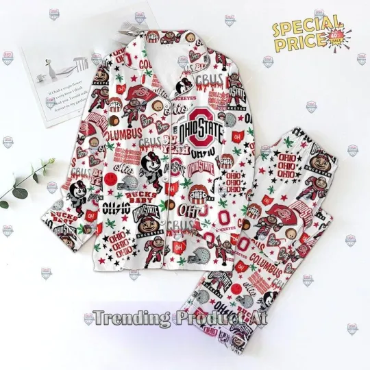 Discover Buckeyes Premium Pajamas Set for Adults