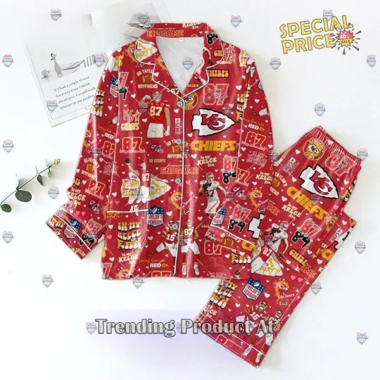Discover Chiefs Version Red Pajama Set