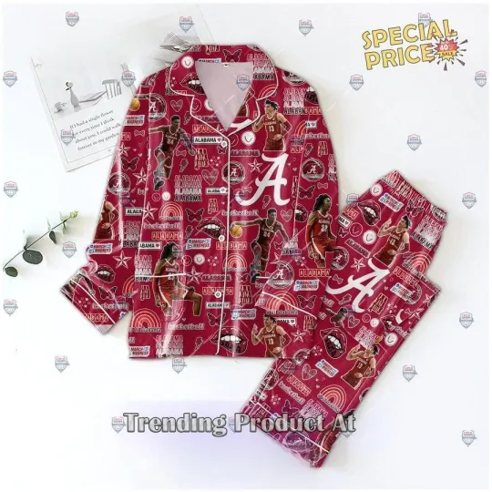 Discover Crimson Tide Pajamas Set for Adults