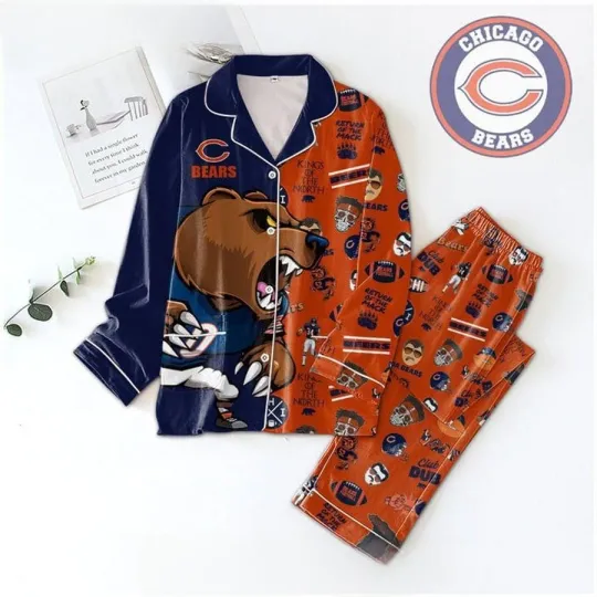 Discover Bears Kings of the North Button Pajama Set