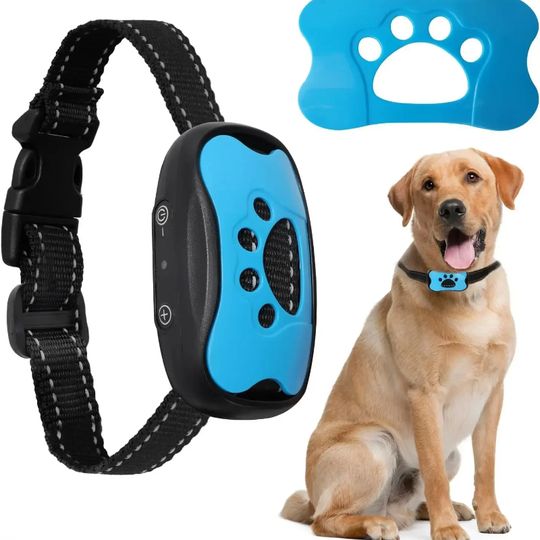 Discover Pet Dog Anti Barking Device USB Rechargeable Dogs Training Collar Ultrasonic Stop Barking Vibration Anti Bark Collar