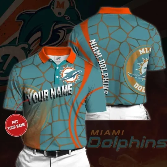 Discover Personalized Miami Football Team Dolphinss Polo Shirt