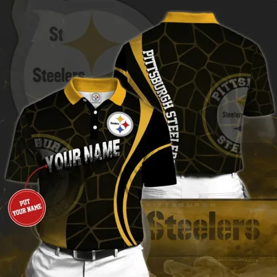 Personalized Pittsburgh Football Team Steelerss Polo Shirt