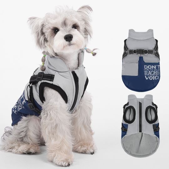 Discover New Pet Dog Winter Warm Coat Vest with Pocket Reflective Puppy Vest Harness Jacket Autumn Winter Clothing For Dogs Cats Clothes
