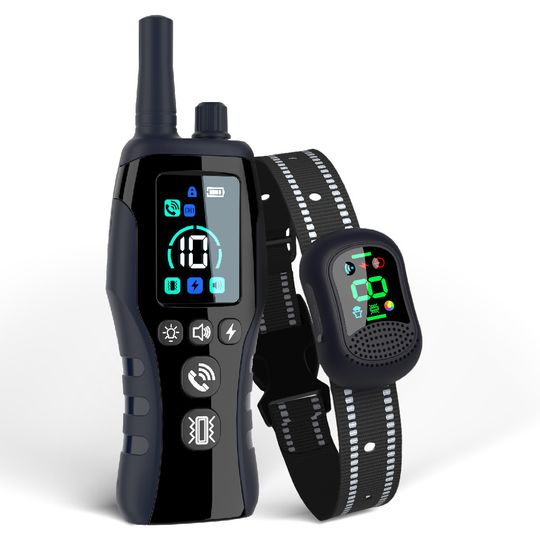 Discover Dog Shock Collar 6500 ft Waterproof Training Collar for Dogs with Rechargeable Remote Beep Vibration Humane Shock Remote Calling