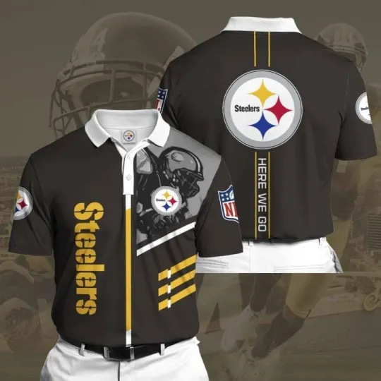 Pittsburgh Football Team Steelerss Polo Shirt