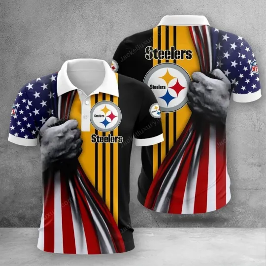 Pittsburgh Football Team Steelerss Polo Shirt