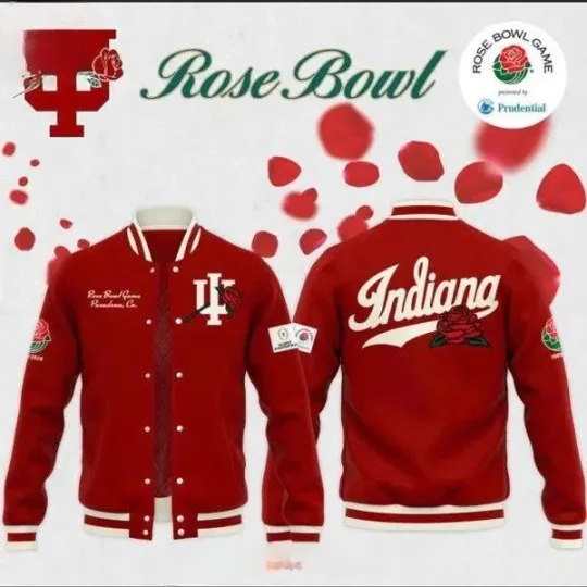 Hoosiers 2026 Rose Bowl Baseball Jacket