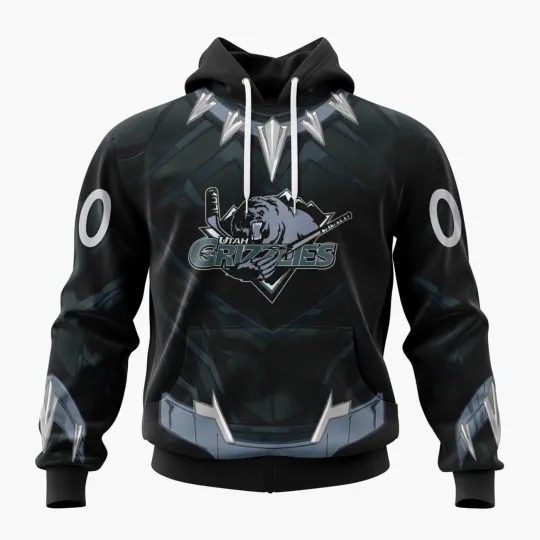 Personalized Utah Grizzlies Hoodie Special Black Panther