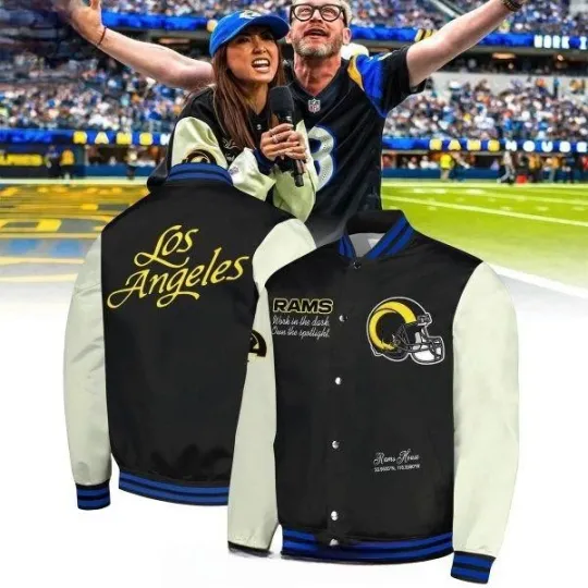 Discover Rams 2025 Rivalries Midnight Baseball Jacket