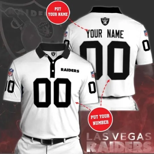 Discover Personalized Las Vegas Football Team Raiderss Polo Shirt