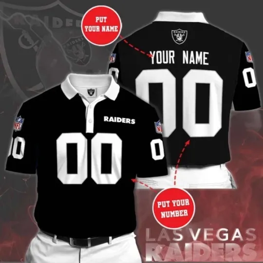Discover Personalized Las Vegas Football Team Raiderss Polo Shirt