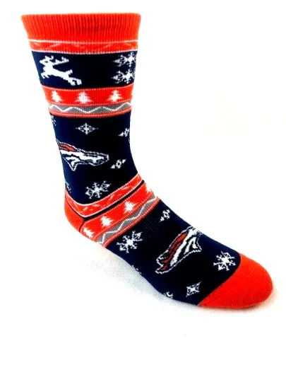 Denver Broncos Christmas Socks