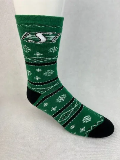 Discover Saskatchewan Roughriders Canadian Football Green Socks