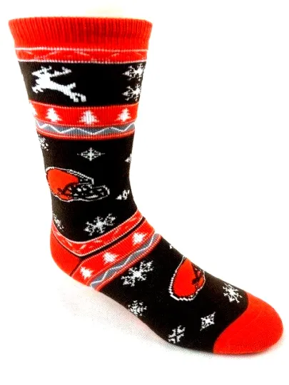 Cleveland Browns Christmas Socks