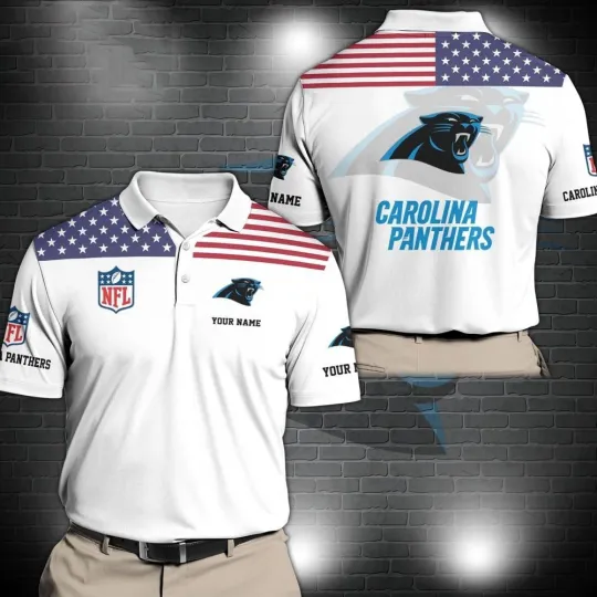 Discover Personalized Carolina Football Team Pantherss Polo Shirt