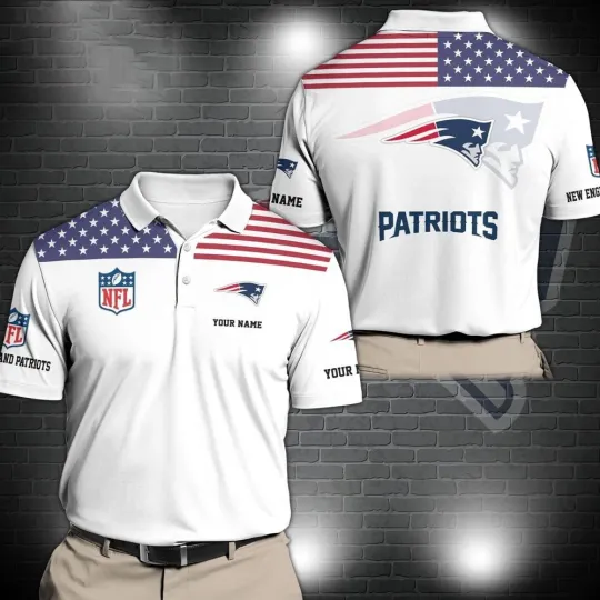 Discover Personalized New England Football Team Patriotss Polo Shirt