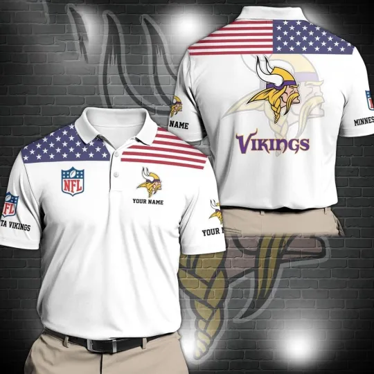 Discover Personalized Minnesota Football Team Vikingss Polo Shirt