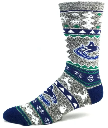 Discover Vancouver Canucks Adult Christmas Holiday Socks