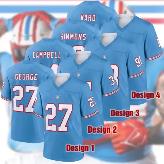 Discover Player Tennessee Name & Number AOP Light Blue Gift Fan