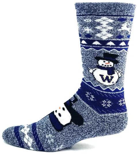 Discover Washington Huskies Christmas Snowman Socks
