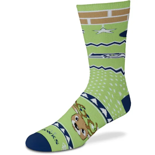 Seattle Seahawks Baby Reindeer Socks