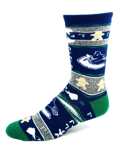 Discover Vancouver Canucks Hockey Gingerbread Socks