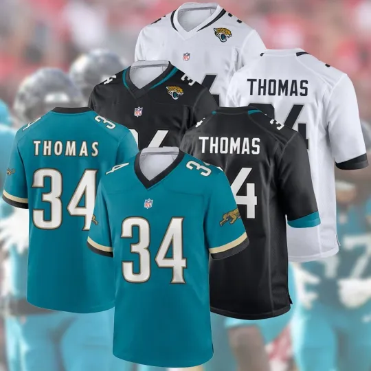 Discover Welcome Thomas #34 Jacksonville J Player Name & Number AOP Fan Gift