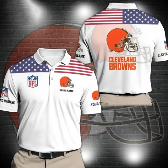 Discover Personalized Cleveland Football Team Brownss Polo Shirt