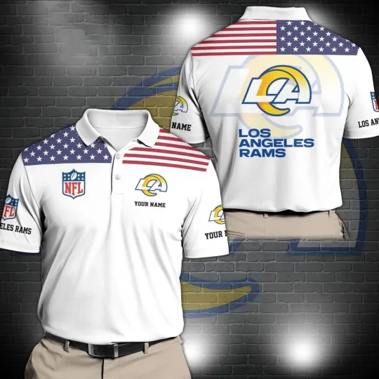 Discover Personalized Los Angeles Football Team Ramss Polo Shirt