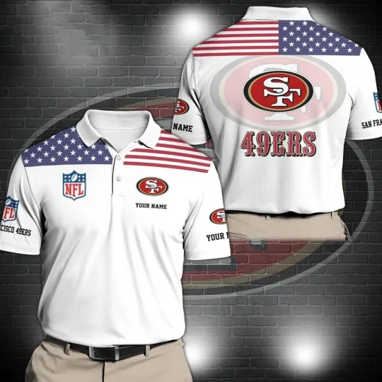 Discover Personalized San Francisco Football Team 49erss Polo Shirt