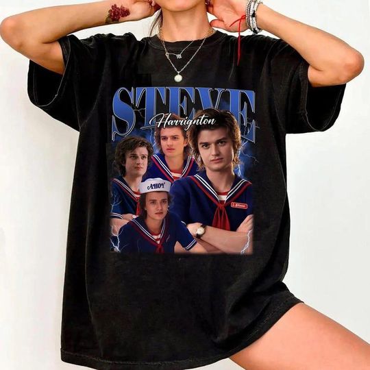 Vintage Steve Harrington Bootleg T-Shirt, Cloud Tee Stranger Thing Shirt, Steve Harrington Vintage T-Shirt