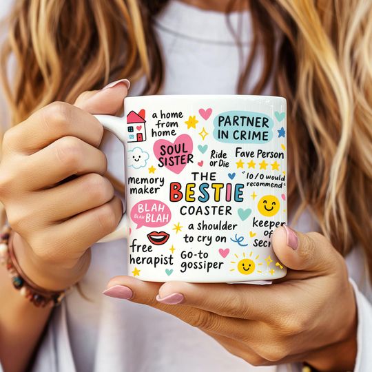 Discover Bestie Coffee Mug: Funny Soul Sister Gift