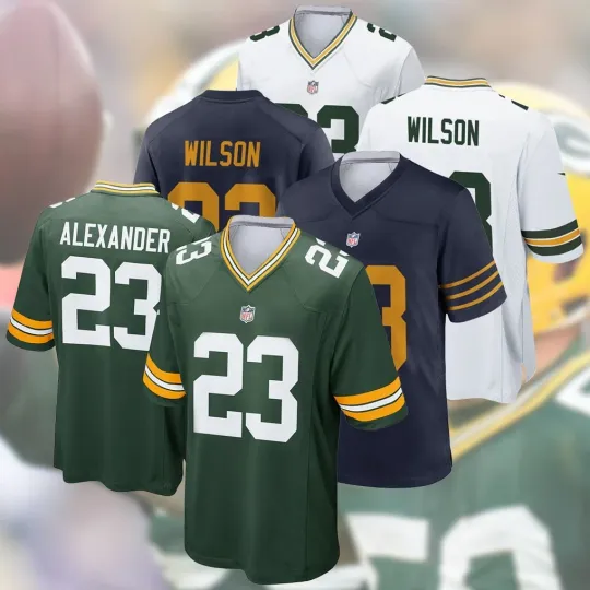 Discover HOT! Wilson #23 Green Bay P Player Name & Number AOP Gift Fan