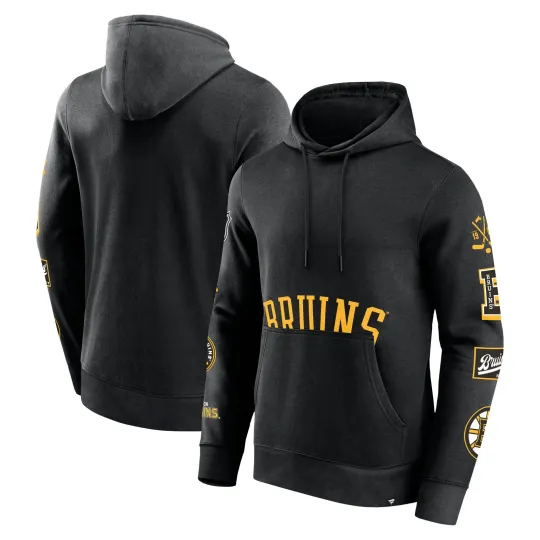 Men's Boston Bruins 3D Fanatics Pullover Hoodie